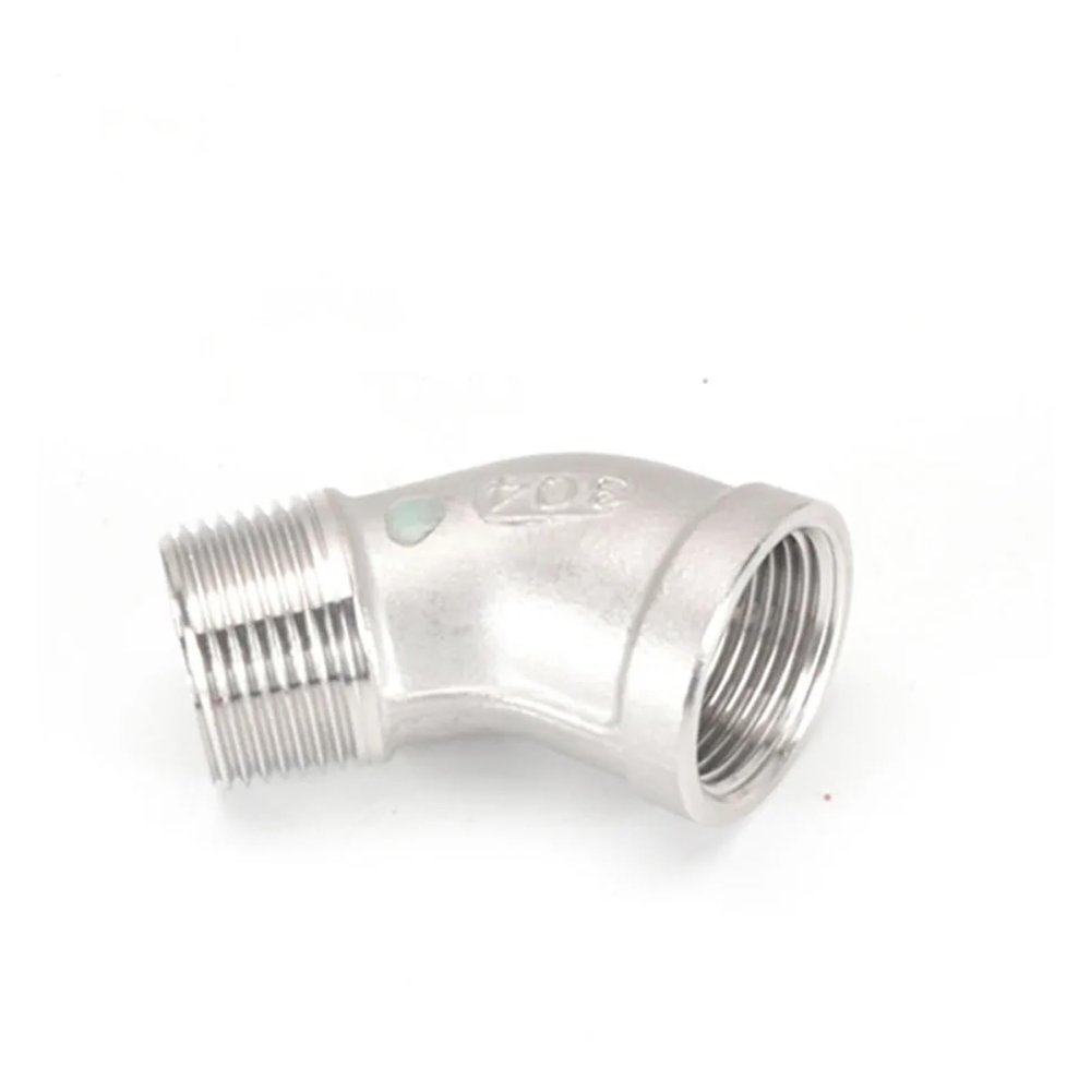 304 Stainless Steel 45° Elbow, 3/4 in BSPT Female-to-Male