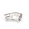 304 Stainless Steel 45° Elbow, 3/4 in BSPT Female-to-Male view 1