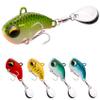 MAYANGYANG 1-Pc. Rotating Metal Vibration Fishing Lure, 6g/14g/26g, Hard Bait Jig (C with Hook, 6g/2.3cm) view 2