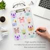 A4 Acrylic Clipboard with Cute House Clip, 31.8 x 22.9 cm, Flat-Profile Clip view 4