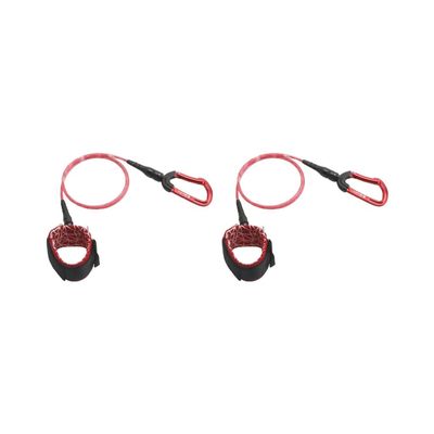 Timcryxient 2-Piece Freediving Lanyard Set for Diving, Drift Diving and Freediving, Red