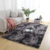 XUEDNGM Modern Shaggy Area Rug 40 x 115 cm, Easy-Care Solid Gray view 4