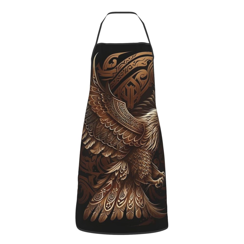 KWQDOZF Cooking Apron with Eagle Tribal Pattern