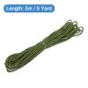 QUARKZMAN Twisted Satin Cord, 3 mm x 5 m, 3-Strand, Olive Green view 2
