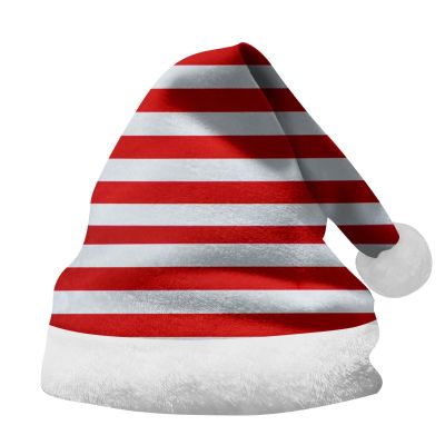 Sobzia Christmas Santa Hat with Thick Plush Faux-Fur Trim