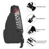 WSOIHFEC Shoulder Bag for Women and Men with Rose and Skeleton, Black, One Size view 4
