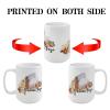 Funny Burkina Faso Cityscape Mug, Modern Architectural Design, 425 ml, White view 4