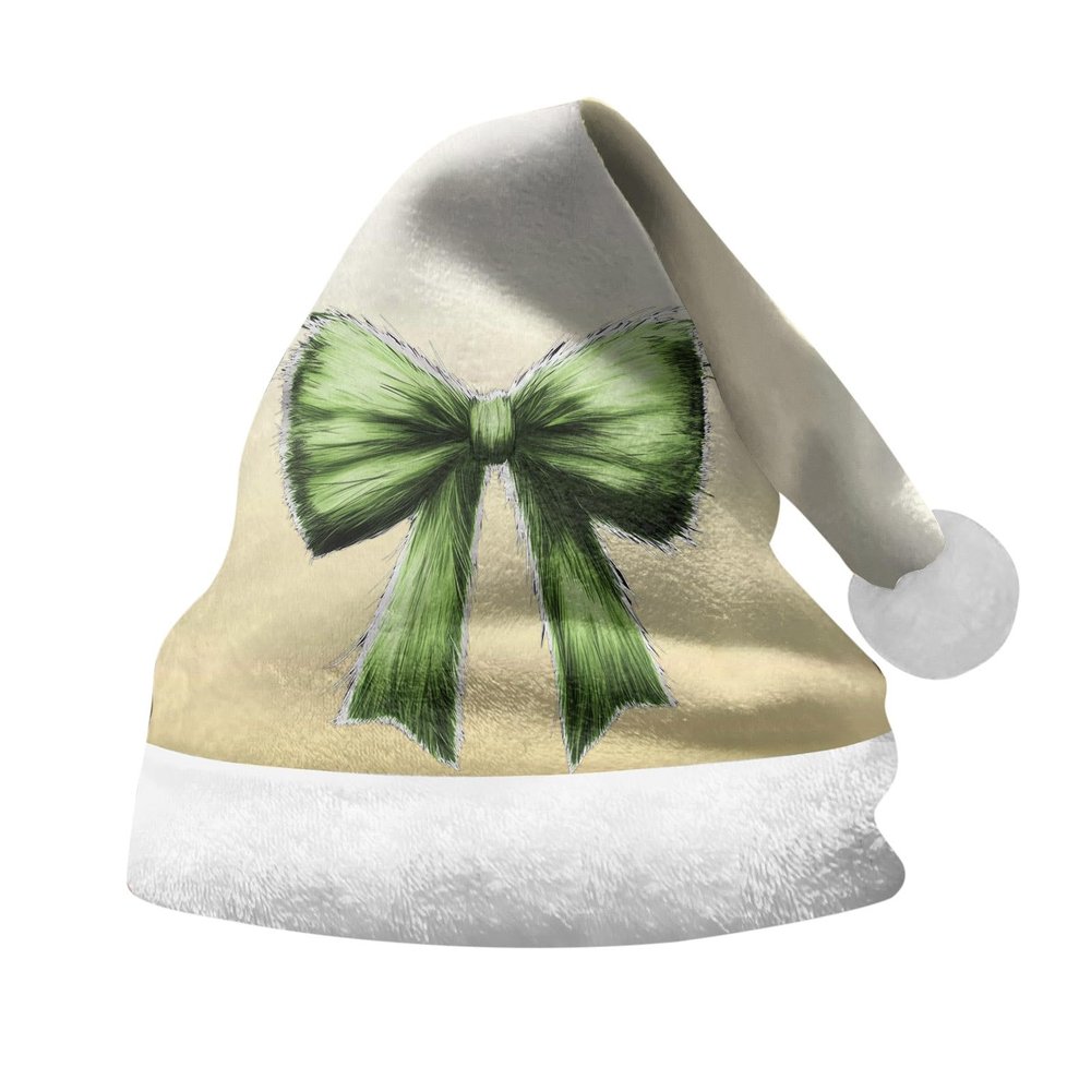 Sobzia Adult Christmas Santa Hat with Thick Plush Fur Trim