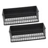 Cabilock 2-Piece Magnetic Storage Shelves, Black, Large view 1