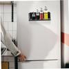 Cabilock 2-Piece Magnetic Storage Shelves, Black, Large view 4