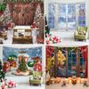Chickwin Christmas Day 3D Wall Tapestry, Christmas Wall Hanging for Home Decor, Bedroom, Christmas Dinner and Parties, 75 x 95 cm, Window view 4