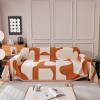 DREAMINGO Chenille Sofa Cover for 2 Cushions, Abstract Geometric Jacquard view 1