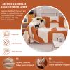 DREAMINGO Chenille Sofa Cover for 2 Cushions, Abstract Geometric Jacquard view 3