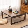 Multifunctional Folding Low Bamboo Coffee Table, Japanese-Style Square Tea Table view 1