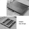 Multifunctional Folding Low Bamboo Coffee Table, Japanese-Style Square Tea Table view 2