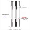 Black-and-White Floor-to-Ceiling Room Divider Posts, 1–2.3 m view 3