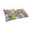 Waterproof Garden Bench Seat Cushion, Floral, 120 x 50 x 8 cm view 1