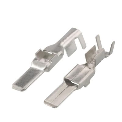 50/100/200/500 pcs 4.8 mm DJ614-4.8-0.8 Auto Copper Wiring Crimp Terminals, Loose Pins, G176
