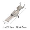 50/100/200/500 pcs 4.8 mm DJ614-4.8-0.8 Auto Copper Wiring Crimp Terminals, Loose Pins, G176 view 2
