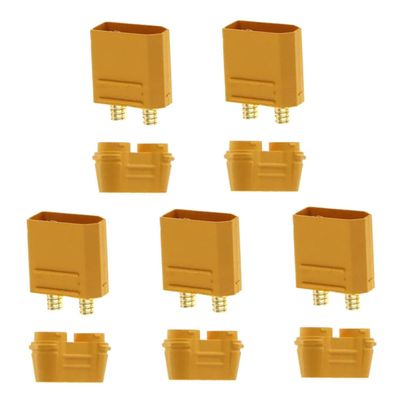 OKUMEYR 5-Pair XT90H Male/Female Plugs with Housing, High Conductivity, PA Material for Car and Quadcopter Batteries