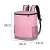 Insulated Cooler Backpack, Leakproof, Large Capacity (Pink) view 2