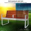 2-Person Garden Bench with Backrest view 3