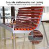2-Person Garden Bench with Backrest view 4