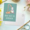 Mr. & Mrs. Panda Theremin Harmony Postcard – Electronic Music Greeting Card view 3