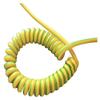Spiral Telescopic Spring Cable, Yellow-Green Grounding Wire, Single-Core Copper Wire, 20/18/17/15/13/11/9/31 AWG, Retractable, 1 m Stretch, 20 A view 3
