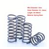 SellGood Metal Compression Springs, 5-Pack, 3 mm Wire, Black Spring Steel, Y-Type, 30–100 mm Length, 16–27 mm Outer Diameter view 2