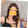 Cosplay Accessory Yellow Fiber Mustache, Reusable, 1 Set view 4