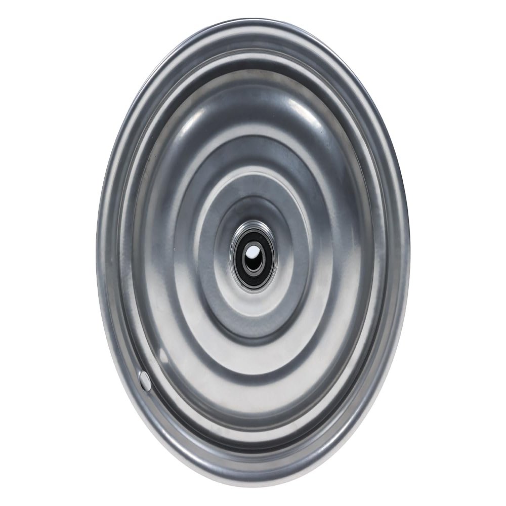 12 1/2-Inch Klaufix DDR Chrome Disc Wheel for Trailer or Handcart (1-Piece)