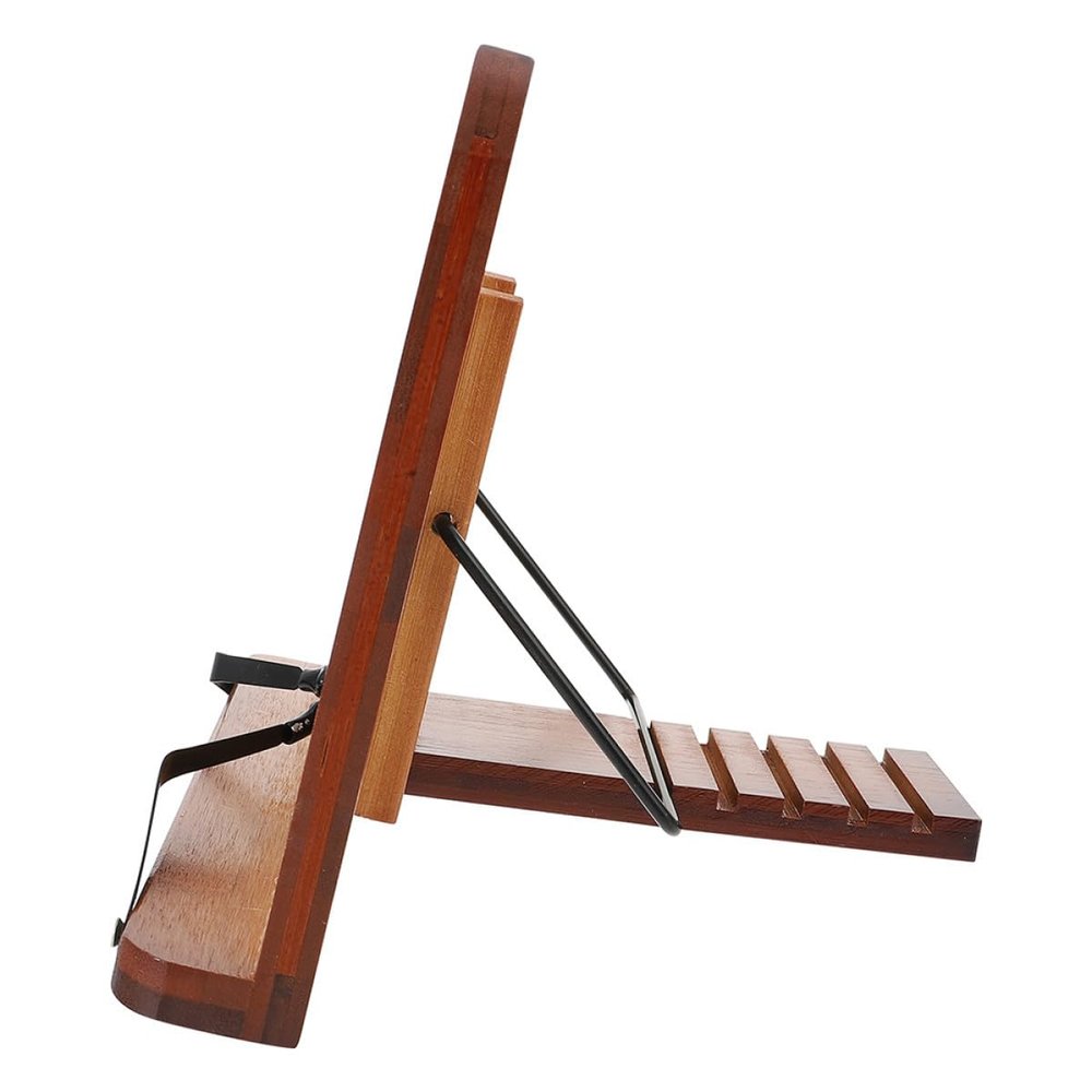 TEHAUX Adjustable Bamboo Book Stand for Different Book Sizes