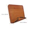 TEHAUX Adjustable Bamboo Book Stand for Different Book Sizes view 2