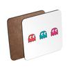 Wooden Coasters, Pixel Ghost Video Game Characters, 6-Piece Set view 2