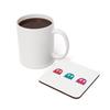 Wooden Coasters, Pixel Ghost Video Game Characters, 6-Piece Set view 4