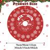 Morbuy Round Christmas Tree Skirt with Reindeer Design, Pink, 90 cm view 2