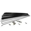 LUOKEKE Black Bicycle Spokes, 265 mm, for 27.5-Inch/700C Mountain and Road Bikes view 2