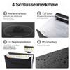 Brencco A4 Document Folder with 12 Compartments and Labels, Black view 3
