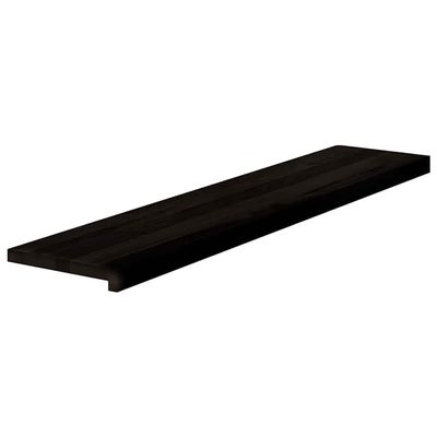 vidaXL 16-Piece Solid Oak Stair Treads, Dark Brown, 120x30x2 cm