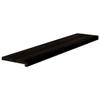 vidaXL 16-Piece Solid Oak Stair Treads, Dark Brown, 120x30x2 cm view 1