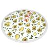 Avocado-Pattern Christmas Tree Skirt, Printed Polyester with Tassels, 36 in. view 2