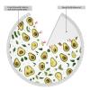 Avocado-Pattern Christmas Tree Skirt, Printed Polyester with Tassels, 36 in. view 4