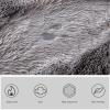 XUEDNGM Soft, Fluffy Shaggy Rug 170 x 190 cm, Easy-Care Solid Beige view 4