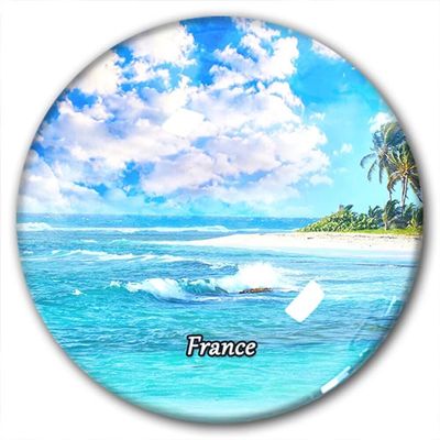 France Magnet, Refrigerator Magnet, Sticker, Souvenir, Travel Glass
