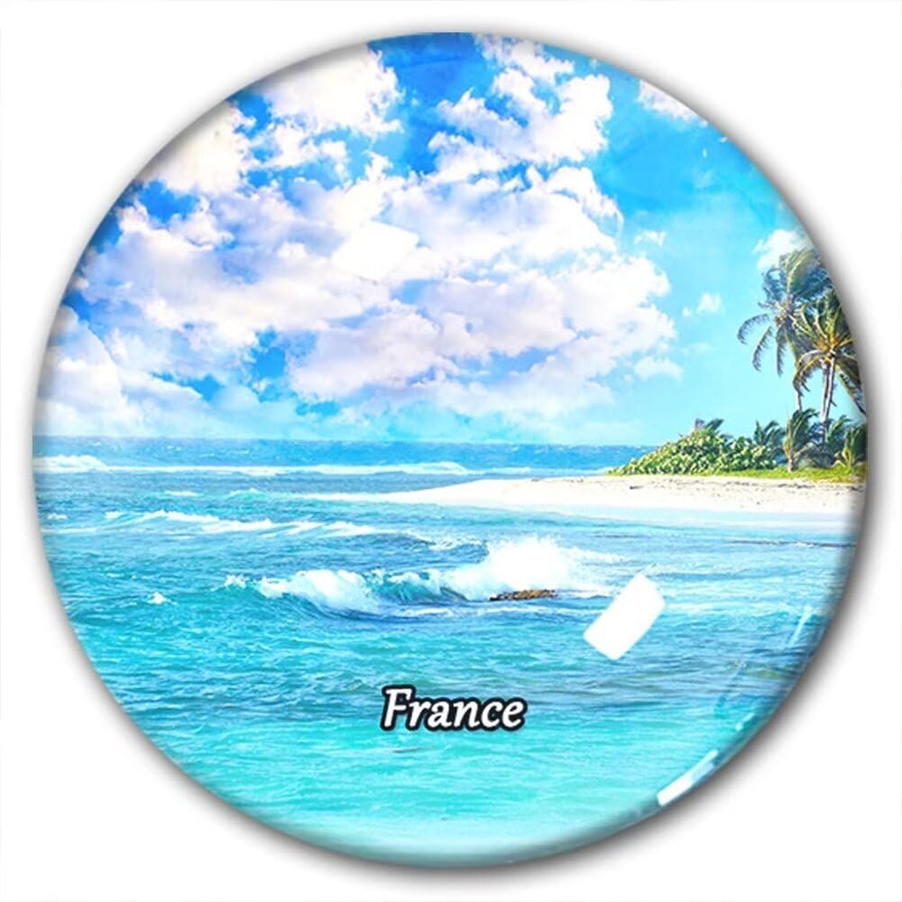 France Magnet, Refrigerator Magnet, Sticker, Souvenir, Travel Glass