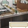 MaiBuL LNNW Partition Screen for Dining Areas, Metal Openwork Countertop Divider for Restaurants and Hotels (A, 60 x 70 cm / 23.62 x 27.55 in) view 1
