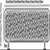 MaiBuL LNNW Partition Screen for Dining Areas, Metal Openwork Countertop Divider for Restaurants and Hotels (A, 60 x 70 cm / 23.62 x 27.55 in) view 2