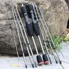 WANGBINGXING 5-Section Spinning Fishing Rod, Ultralight Carbon Fiber, Travel Freshwater Fishing Pole (Yellow) view 4