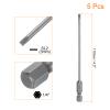 QUARKZMAN 5-Piece 3 mm Slotted Magnetic Screwdriver Bits, S2 Steel, 1/4-inch Hex Shank, 110 mm view 2